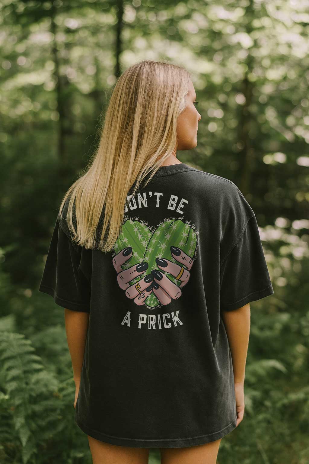 Don't Be A Prick Oversized Faded T-shirt