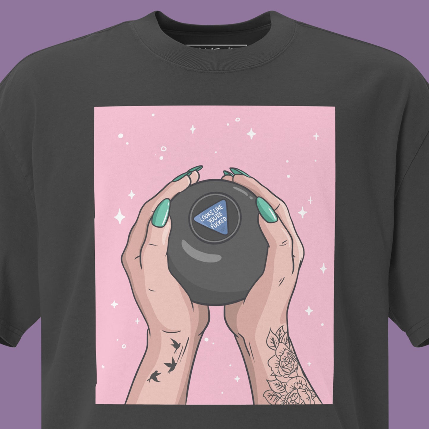 Looks Like Your Fucked Oversized Faded T-shirt