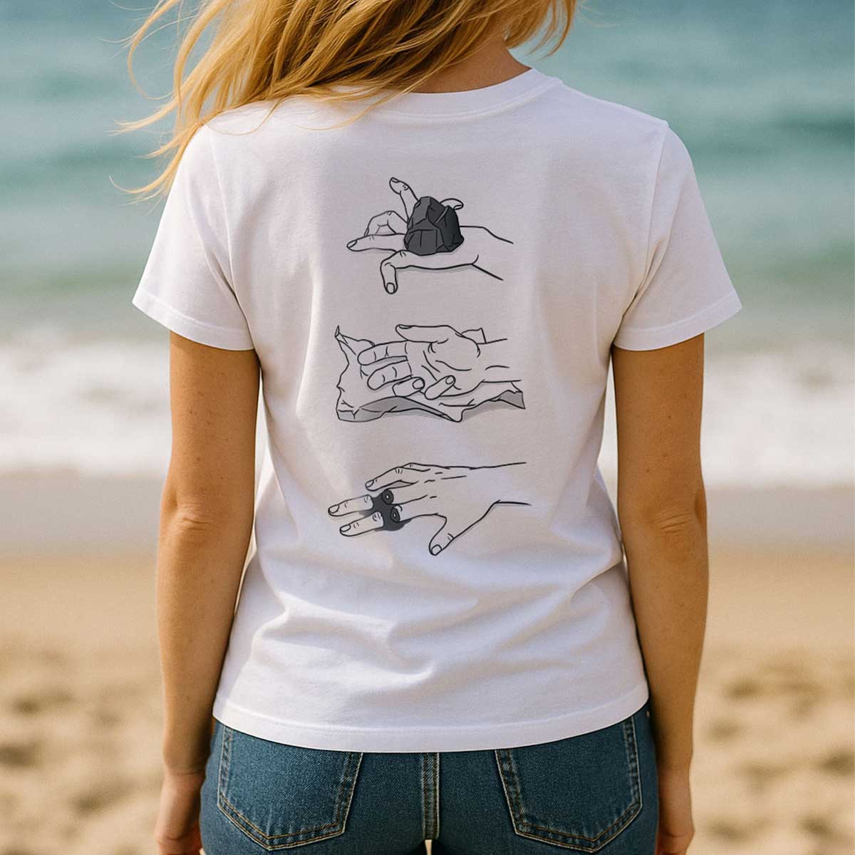 Rock, Paper, Scissors Classic Unisex Cotton T-shirt