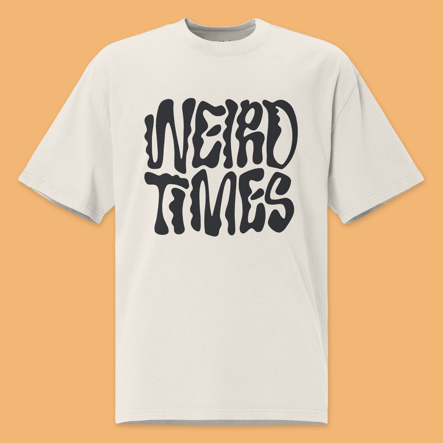 Weird Times Unisex Oversized Faded T-Shirt