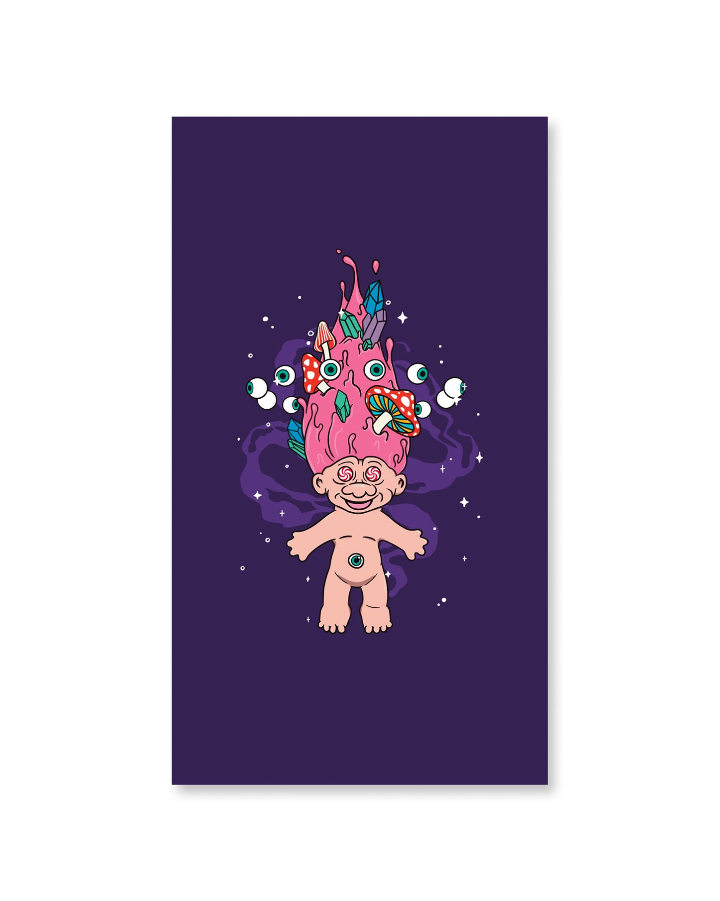 Psychedelic Troll Mobile Wallpaper