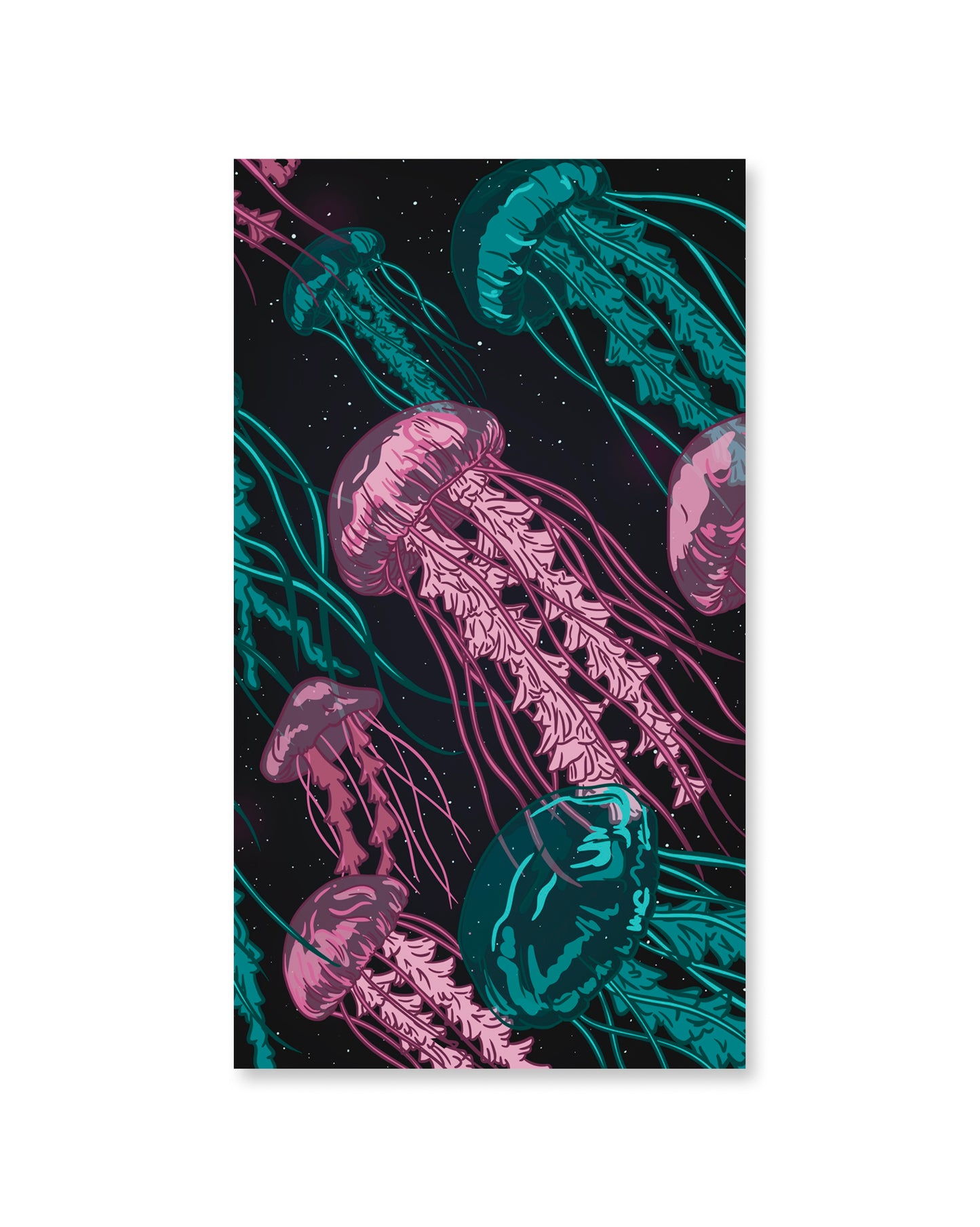 Space Jellies Mobile Wallpaper