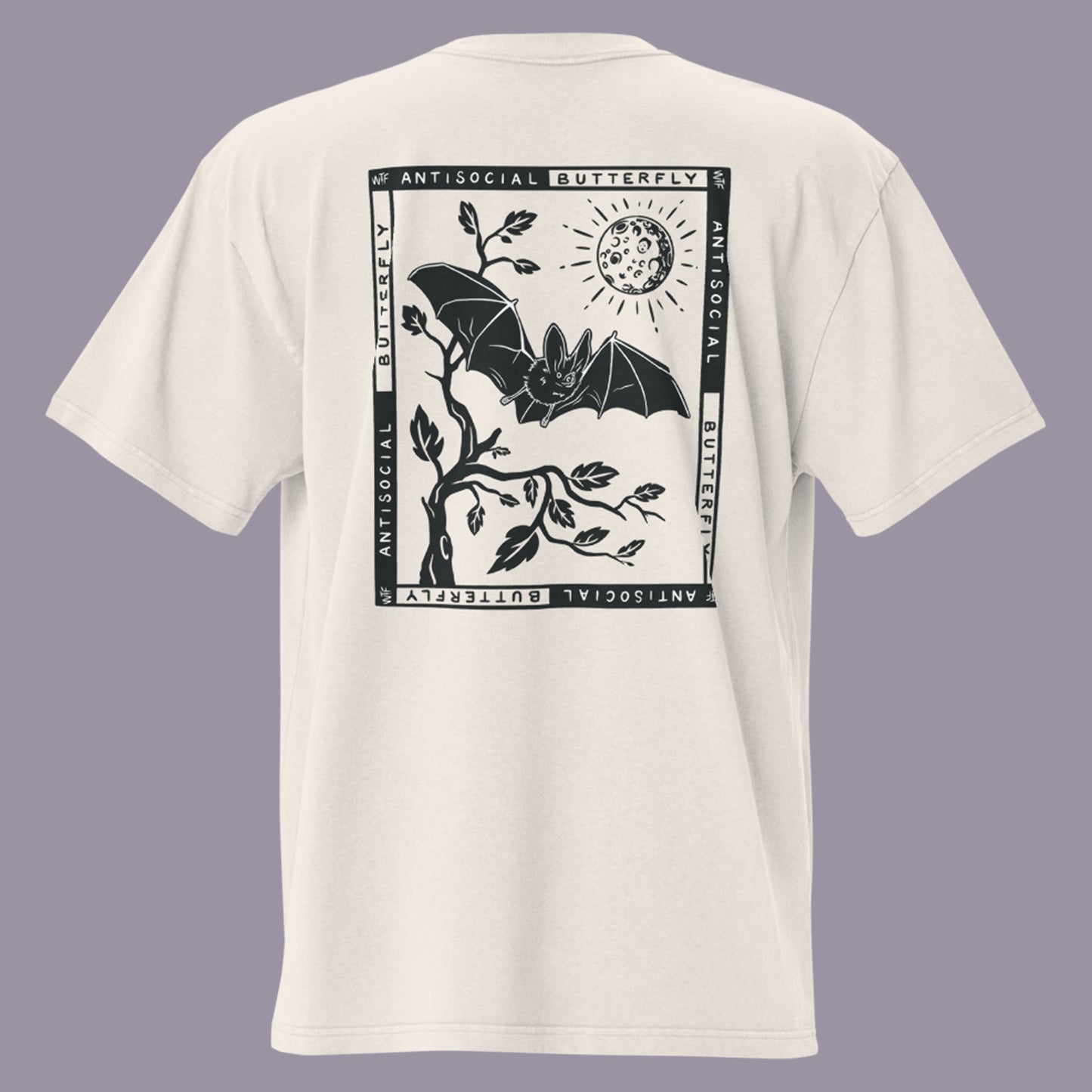 Antisocial Butterfly Oversized Faded T-shirt