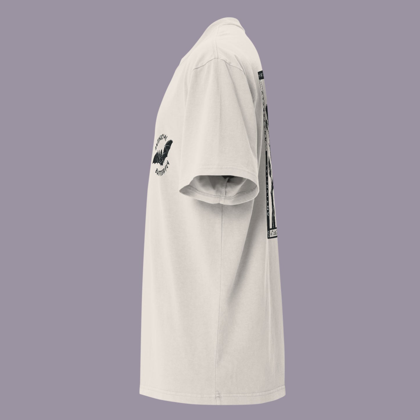 Antisocial Butterfly Oversized Faded T-shirt