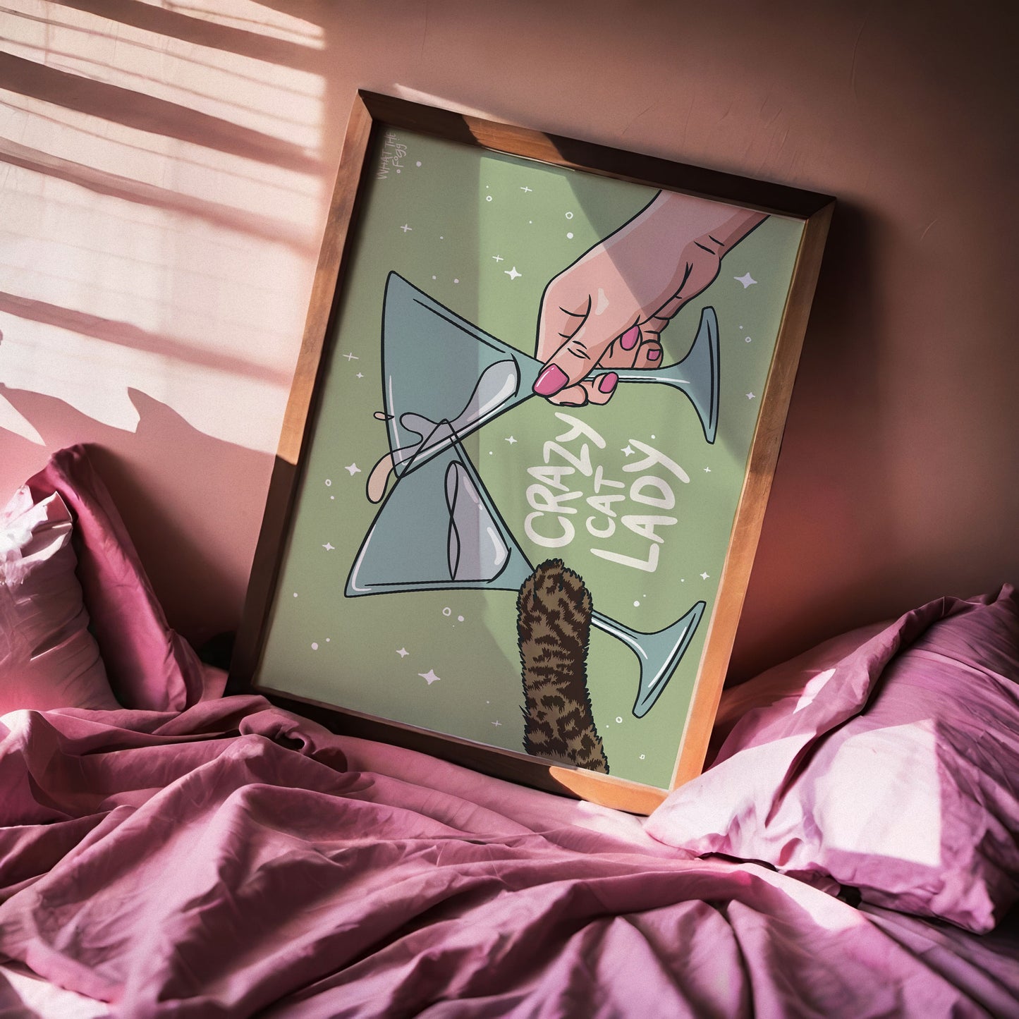 Crazy Cat Lady Art Print