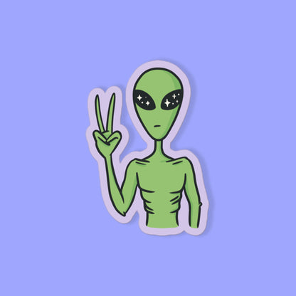 I Come In Peace Sticker