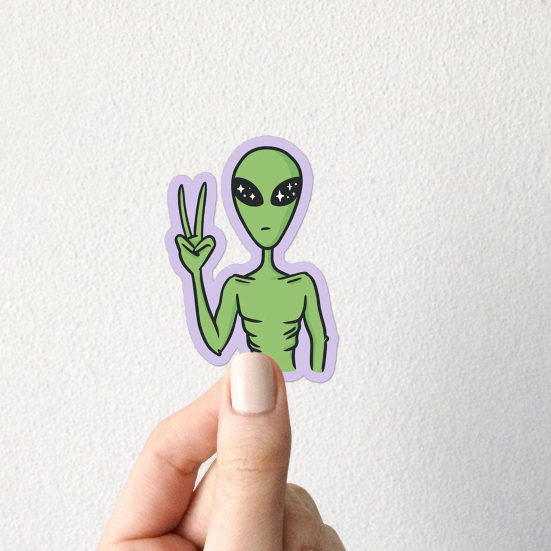 I Come In Peace Sticker