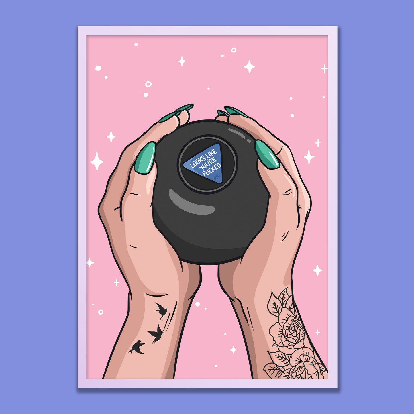 Looks Like You're Fucked Art Print