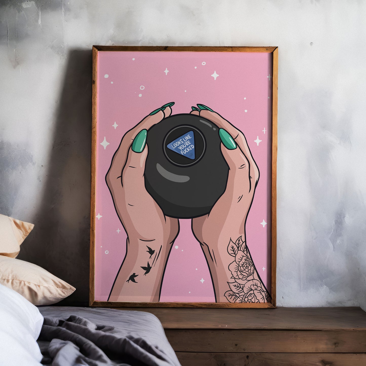 Looks Like You're Fucked Art Print