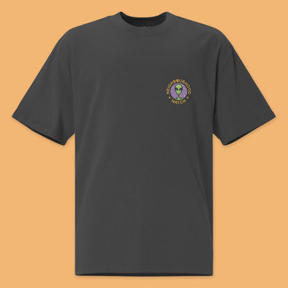 Neighbourhood Watch Unisex Oversized Faded T-Shirt