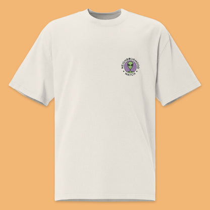 Neighbourhood Watch Unisex Oversized Faded T-Shirt