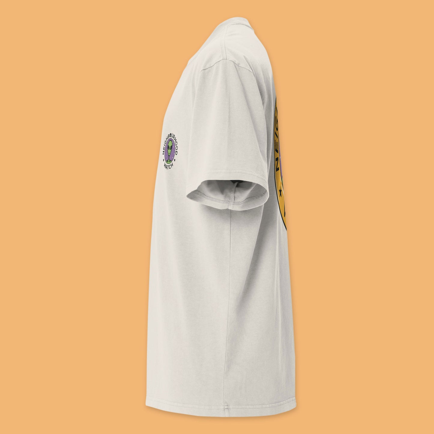 Neighbourhood Watch Unisex Oversized Faded T-Shirt