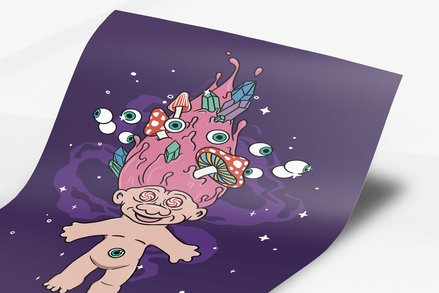 Psychedelic Troll Art Print