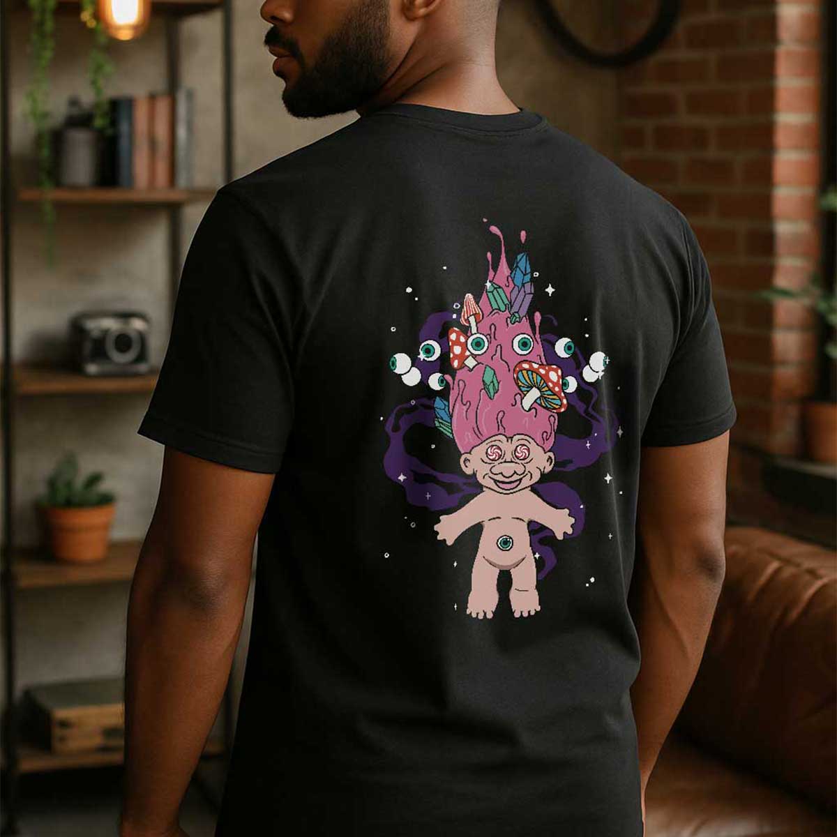 Psychedelic Troll Classic Unisex Cotton T-Shirt