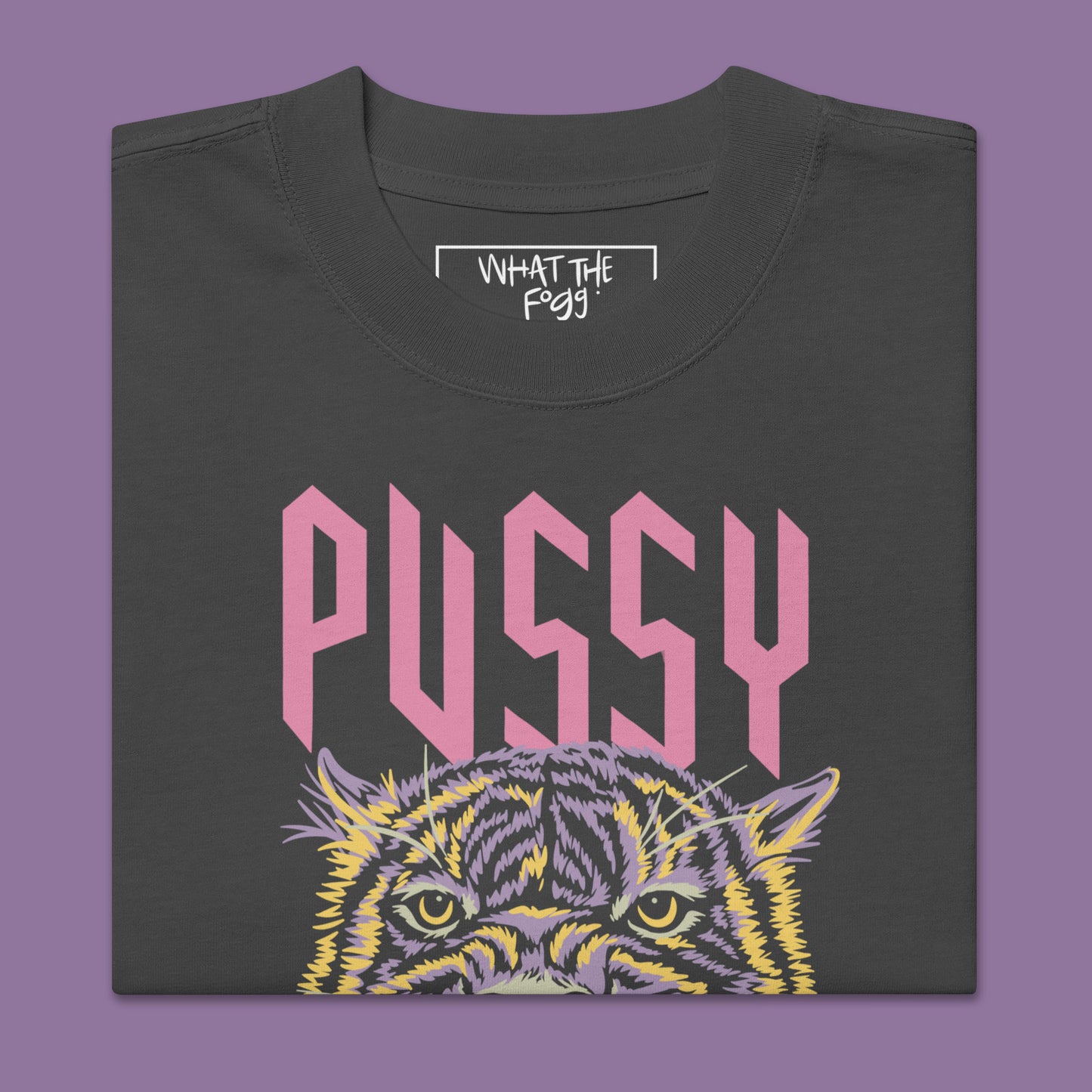 Pussy Power Oversized Faded T-shirt
