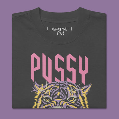 Pussy Power Oversized Faded T-shirt