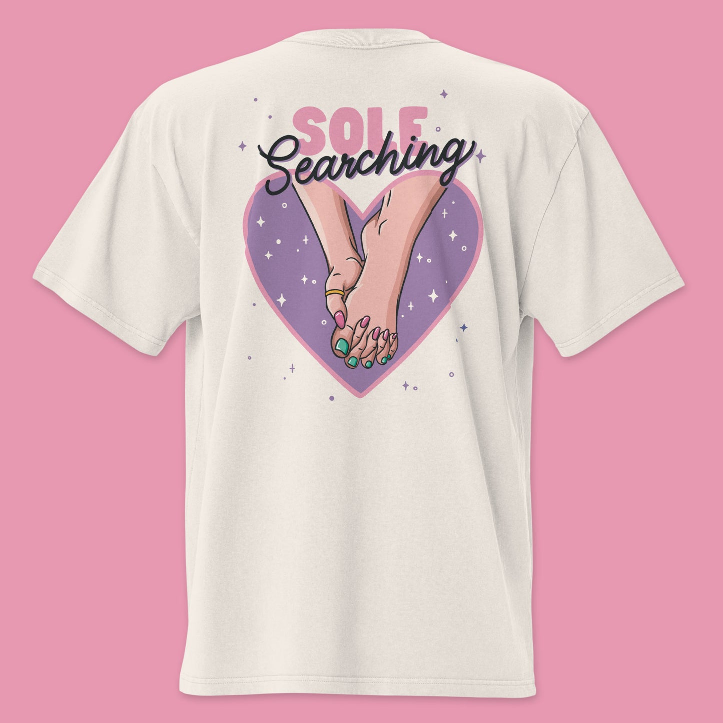 Sole Searching Unisex Oversized Faded T-Shirt