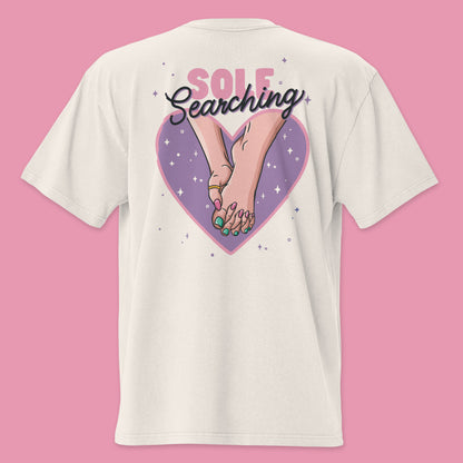 Sole Searching Unisex Oversized Faded T-Shirt