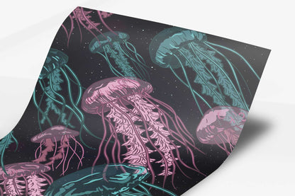 Space Jellies Art Print