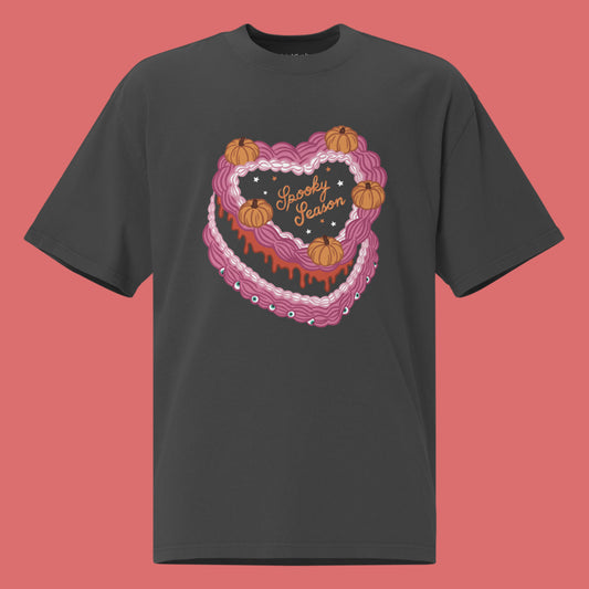Spooky Season Oversized Faded T-shirt