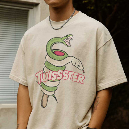 Twissster Unisex Oversized Faded T-Shirt