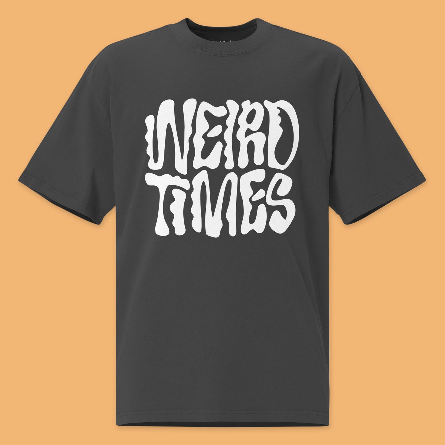 Weird Times Unisex Oversized Faded T-Shirt