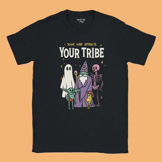 Your Vibe Attracts Your Tribe Classic Unisex Cotton T-shirt