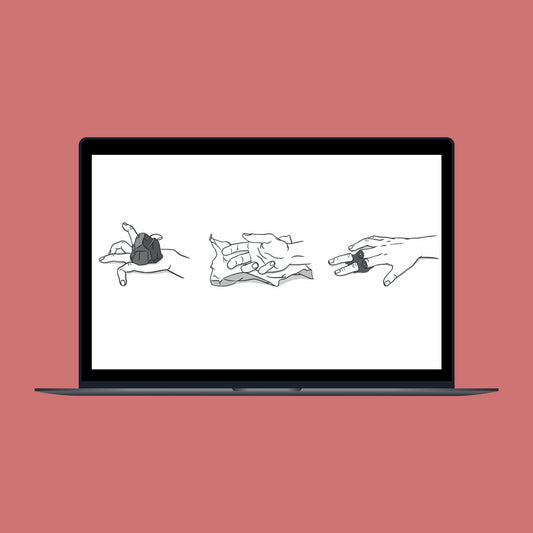 Rock, Paper, Scissors Desktop Wallpaper